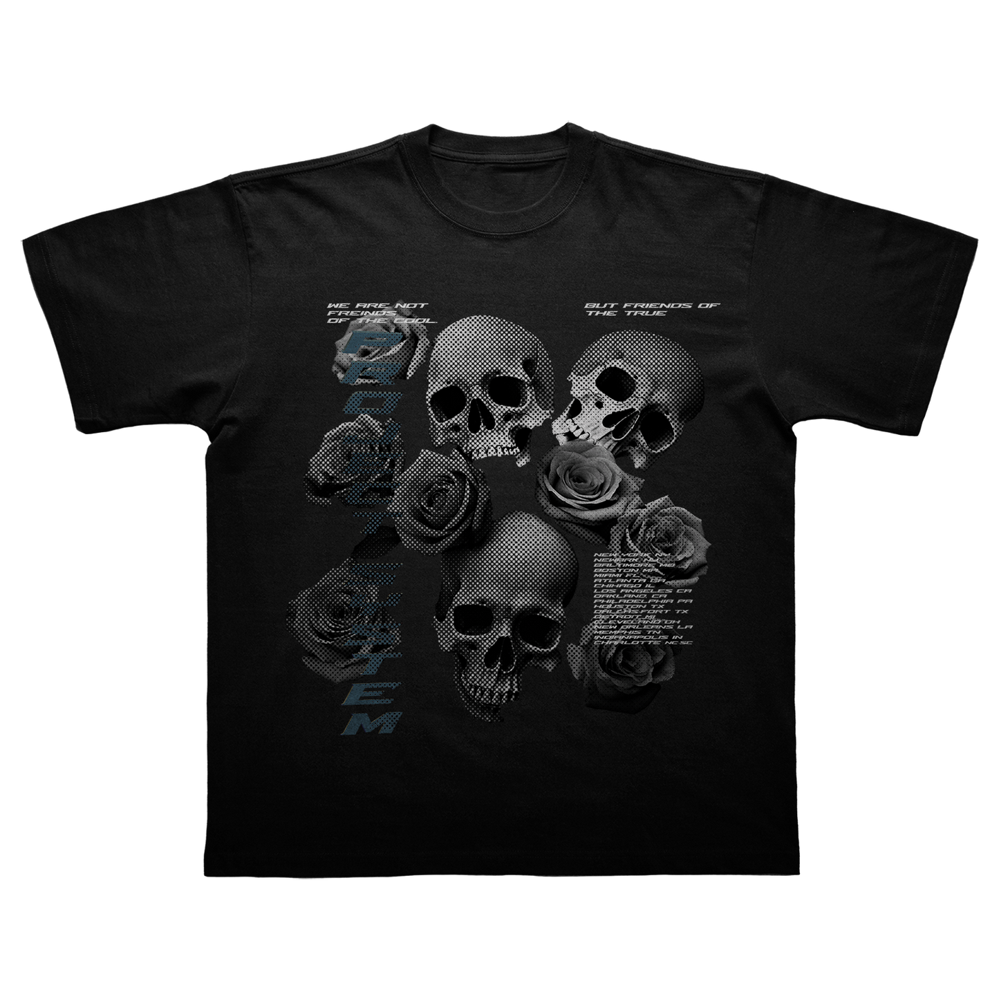 SKULL & ROSE TOUR TEE